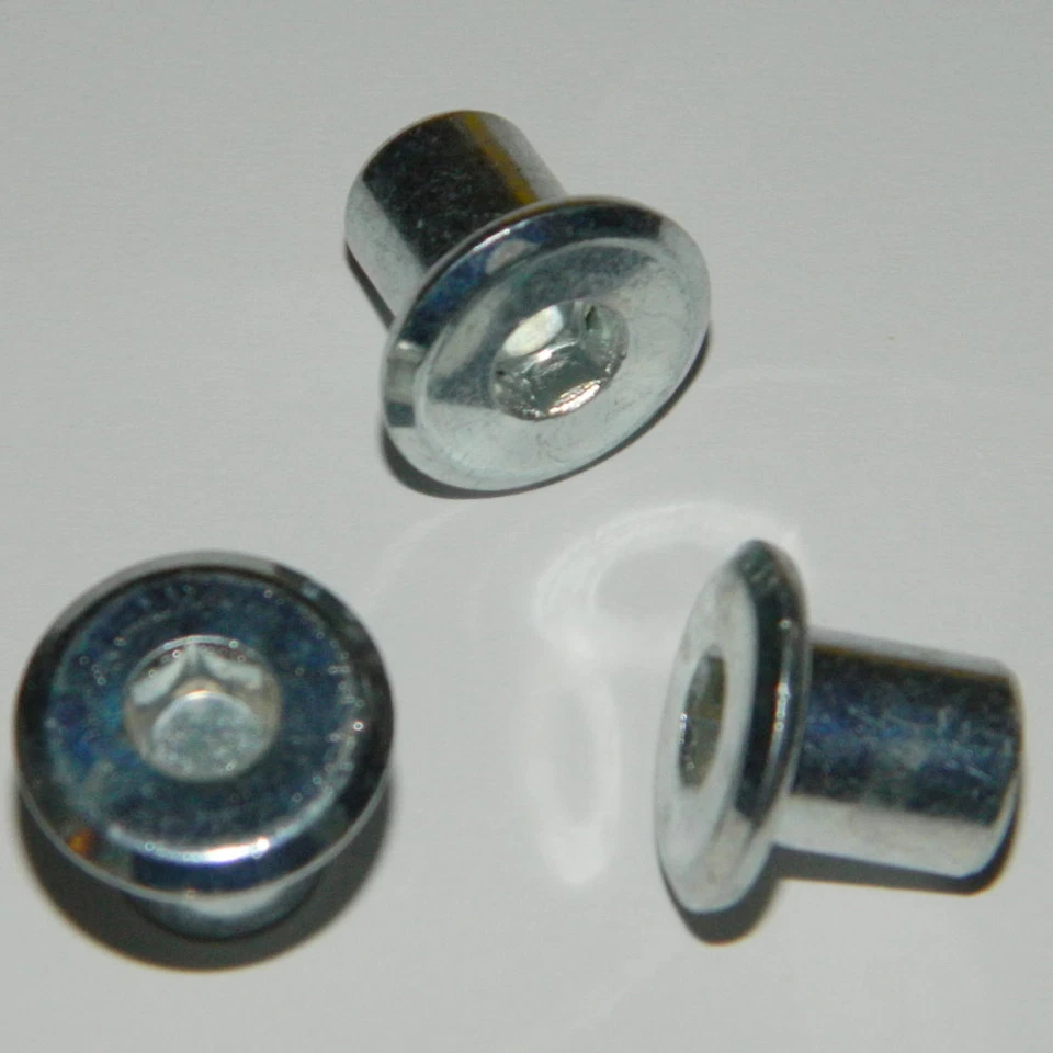 10 Stück Hülsenmuttern  M6 Typ RFL Stahl verzinkt mit ISK 5mm  geschlossen - Bild 1 von 1