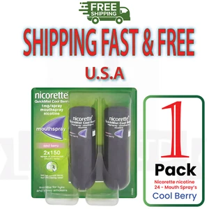 Spray bucal Nicorette Quickmist Berry 1 mg 13,2 ml X 2 quilates - ENVÍO GRATUITO - Imagen 1 de 4