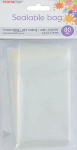 Sealable Bags 54x79mm 80pk - Picture 1 of 1