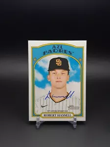 2021 Topps Heritage Minor League Edition Real One Robert Hassell #ROA-RH Auto - Foto 1 di 2