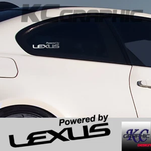 Power by Lexus Decal Rear Side Windshield vinyl decal sticker emblem - 2 sets - Bild 1 von 4