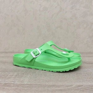 Birkenstock Gizeh Essentials Neon Green Eva Strap Sandals EU38, 245mm, L7, M5 - Picture 1 of 13