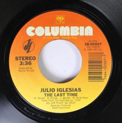 Rock 45 Julio Iglesias - The Last Time / Julio Iglesias & Diana Ross On All Of Y Foto 1 de 2
