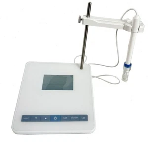 Lab Benchtop PH Meter PH Tester with PH Buffer Powder Simple Bracket Electrode - Picture 1 of 16
