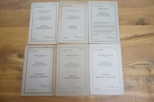 1963-1966 Ferrocarril Región Occidental Horario de Trabajo Apéndice Seccional x6 - Imagen 1 de 7