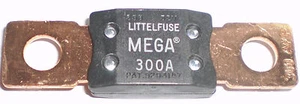 Littelfuse MEGA 300A Bolt Down Auto Fuse 300A Slow Blow 0298300, 32V 298 Serie - Bild 1 von 1