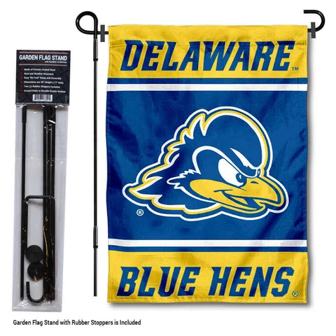 Delaware Blue Hens Garden Flag and Yard Stand Cover