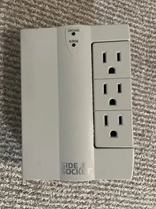 Side Socket SS-2 Wall Socket 6 Outlet Surge Protector w Swivel Sockets - Picture 1 of 3