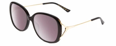Gucci GG0649SK Women's Oval Full Rim Designer Sunglasses in Black/Gold/Gray 58mm - Image 1 of 3