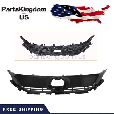 Gloss Black Front Upper Grille Fit 2021-2024 Toyota Venza 53101-48B61 5310148B61 - Image 1 of 4
