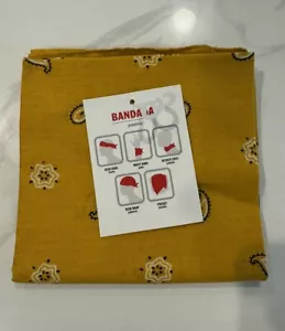 Bandana nera e gialla. Taglia unica - Foto 1 di 3