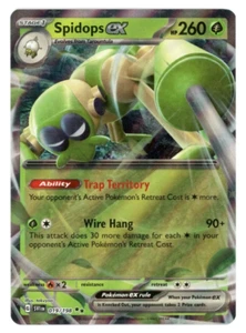 Pokémon -Spidops EX - 019/198-escarlata y violeta -ultra raro - casi nuevo/m - nuevo - Imagen 1 de 2