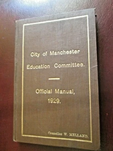 City of Manchester Education Committee Official Manual 1929  -  very rare HB - Picture 1 of 9