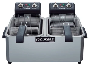 New 14lbs Electric Fryer Countertop Dual Double Basket Pot Dukers DCF7ED #8790 - Picture 1 of 14