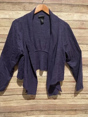 Cárdigan suéter Lane Bryant encogido de hombros para mujer frente abierto talla grande: 22/24 Foto 1 de 4