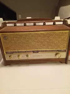 Vintage Motorola AM/FM Visilite Doppel Lautsprecher Radio TT31DS FUNKTIONIERT - Bild 1 von 12