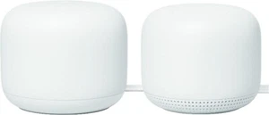 Google Nest Wifi 5 Router with Point - 2 Pack-LN-Open box - Zdjęcie 1 z 7