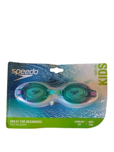 Speedo Kids Splashers AquaPurple Comfort Goggles Anti-Fog UV Protection Ages 3-6 - Foto 1 di 2