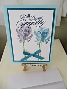 WITH DEEPEST SYMPATHY HANDMADE CARD STAMPINUP emc #12 - Picture 1 of 3