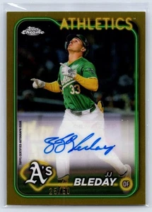 2024 Topps Chrome Update #AC-JB JJ Bleday Autograph Gold Refractor #/50 - Picture 1 of 2