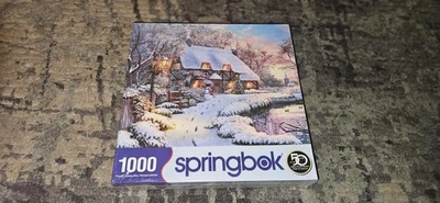 "WINTER RETREAT" Winter Cabin Springbok Puzzle 1000pc Brand New & Factory Sealed - Image 1 of 4
