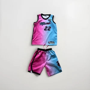 Nike Miami Heat Jimmy Butler Jersey Boys M & S Short Vice City Edition Swingman - Picture 1 of 4