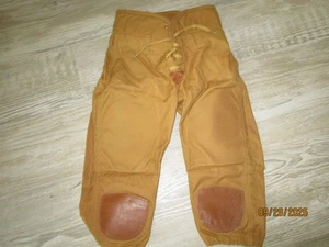 Pantaloni mutandine calcio NOS VINTAGE taglia 30 pollici vita tela/pelle - Foto 1 di 6