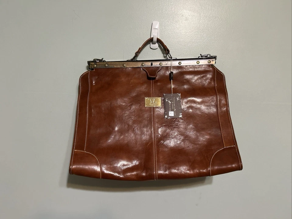 Bolso Mensajero de Viaje Firenza Madrid Cuero Toscana.   Foto 1 de 4