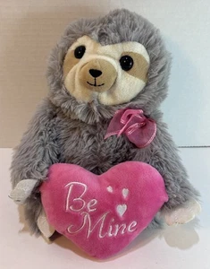 Be Mine Valentines Sloth Plush - Picture 1 of 5