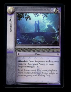 LOTR Lord of the Rings TCG FOTR Fellowship of the Ring Foil 1R93 Arwen's Fate - Picture 1 of 2