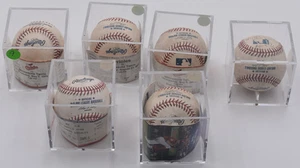 Mlb Official Rawlings game used balls lot six Nationals Orioles Twins Cardinals - Picture 1 of 13
