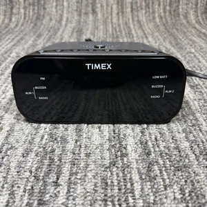 Timex T231Y Alarm Clock FM Radio 2 Alarm w/ Buzzer Display Dimmer Snooze/Sleep - Picture 1 of 6