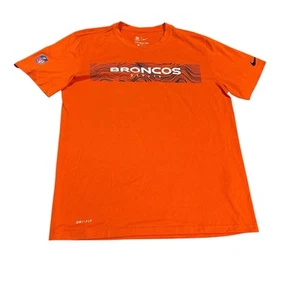 Nike Denver Broncos Sideline Shirt Orange Mens Large - Picture 1 of 10