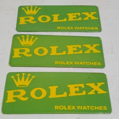 Rolex Watches Porcelain Enamel Sign 10 x 4 Inches 1 Sided - Image 1 of 2