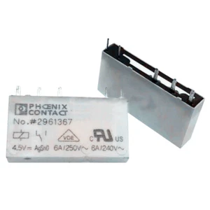 2Pcs PHOENIX CONTACT NO.2961367 4.5VDC Solid State Relay 5Pins - Bild 1 von 1
