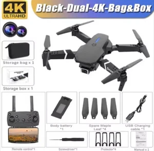 Professional Drone E88 4k wide-angle HD camera WiFi fpv height Hold Foldable RC - Picture 1 of 18