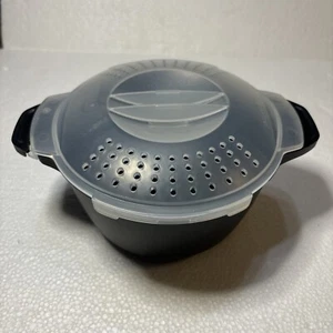 MICROCOCINA CHEF MIMADA PLUS VAPORERA 4 TAZAS CON TAPA DE BLOQUEO NEGRA EE. UU. - Imagen 1 de 11