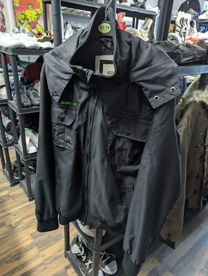 JACK & JONES Clean Mens Bomber Jacket Military Looking With Hood Size Large  - Image 1 of 4