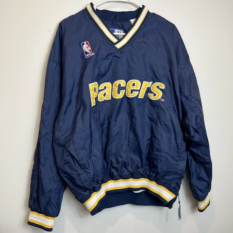 Indiana Pacers Starter Spell Out VTG Embroidered windbreaker Large Cover