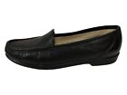 SAS Simplify Shoes Sz 9 Slip On Loafers Black Pebbled Leather Comfort Mocs NWOB