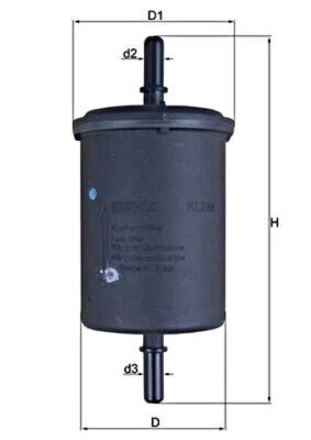 MAHLE Fuel Filter For PEUGEOT CITROEN SMART DS OPEL FIAT LANCIA 106 I II 1567C6 Foto 1 de 2