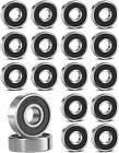 20Pcs Skateboard Bearing For Scooters Chain Roller Blade Skates, 6082Rs Longboar