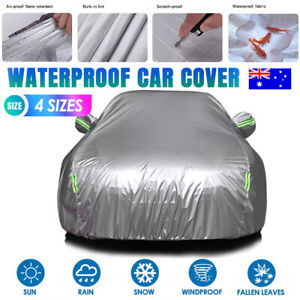 3XXL 6Layer Aluminum Waterproof Outdoor Car Cover Double Thick Rain UV Resistant