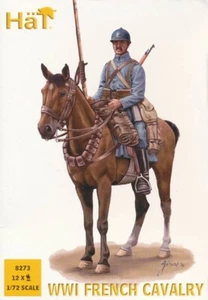 Sombrero #8273 Primera Guerra Mundial Caballería Francesa 12 Montado Escala 1/72 Mostaza Sin usar y en caja - Imagen 1 de 2