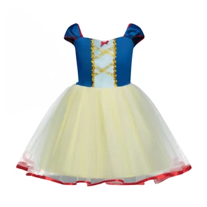 2024 Princess Dress Puff Sleeve Party Gown Girl Sizes 2T - 5T NWT - Picture 1 of 3