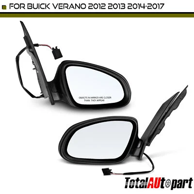 2x Black Mirror Power Mirror for Buick Verano 2012-2017 Driver & Passenger Side - Изображение 1 из 4