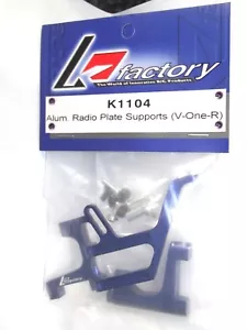 K FACTORY ALUM RADIO PLATE SUPPORTS V ONE R BLUE K1104 - Picture 1 of 1
