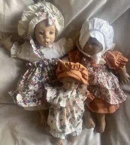 Vintage Retro d'anton jos dolls Expression Doll Girl X 3 - Picture 1 of 2
