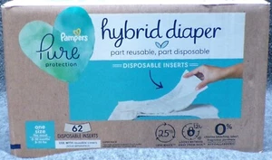 Pampers Pure Protection Hybrid Diaper 62 Disposable Inserts..................C1 - Picture 1 of 6