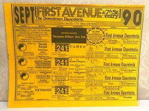 First Avenue Minneapolis Nightclub Arcwelder Monthly Calendar September 1990 - Picture 1 of 2